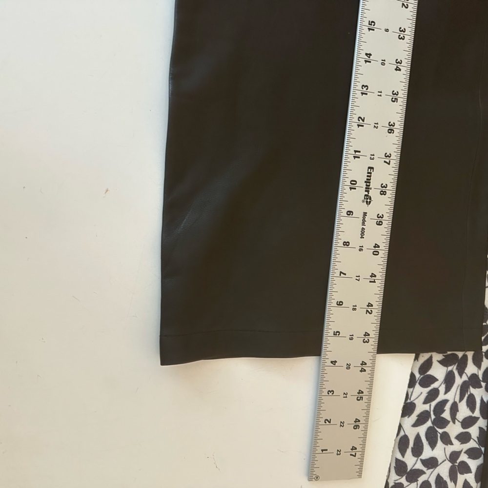 Bod & Christensen Black 100% Leather Samantha Wide Leg Chic Pants NWT Size 8 - Picture 13 of 14